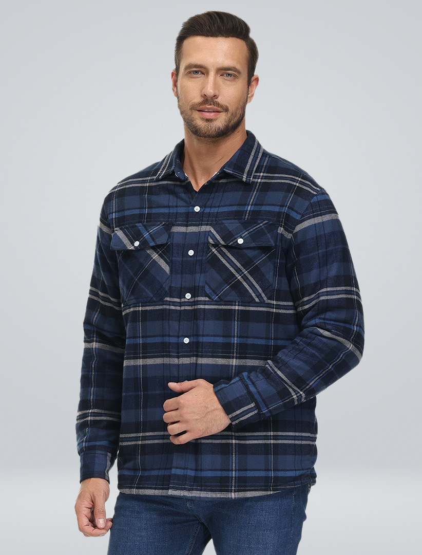 Léonard | Veste À Carreaux Chaleureuse