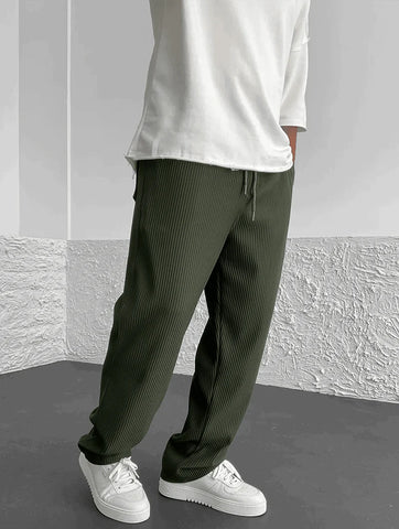 Vallier | Pantalons Relaxés à Côtes