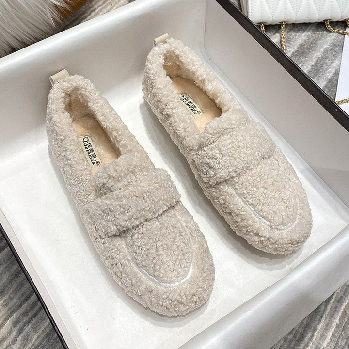 Mireille | Chaussons En Laine Doux