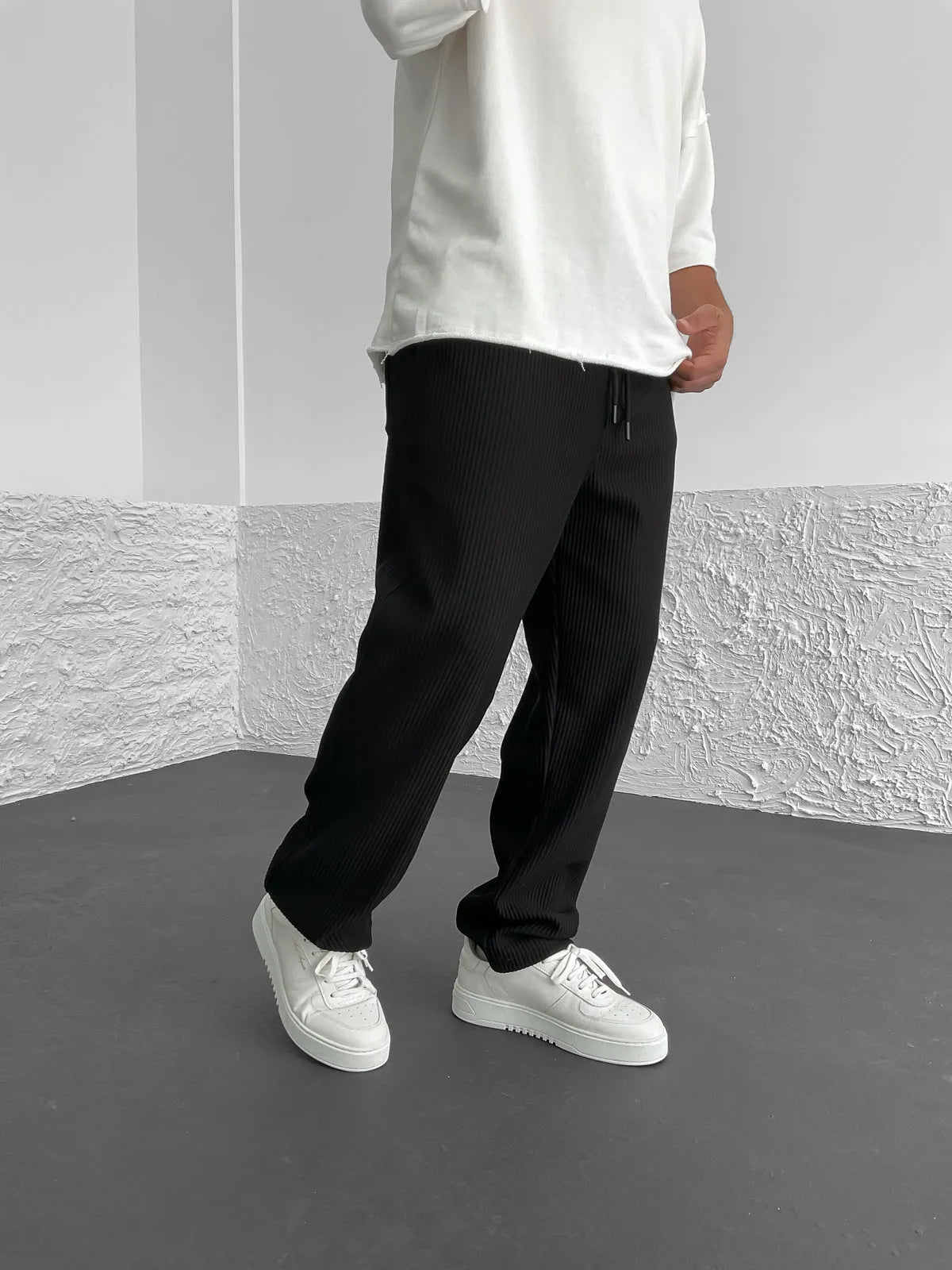 Vallier | Pantalons Relaxés à Côtes
