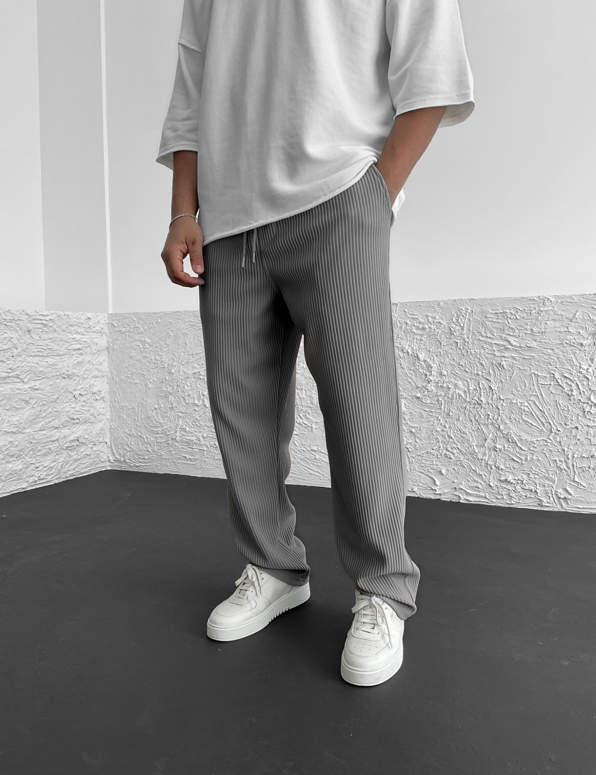 Vallier | Pantalons Relaxés à Côtes