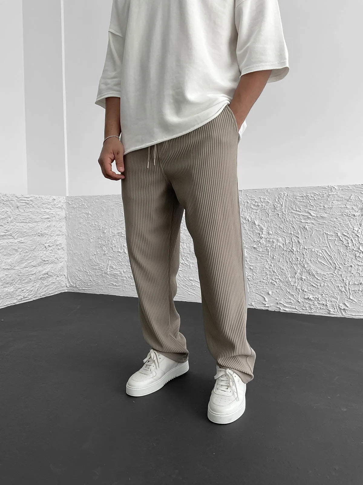 Vallier | Pantalons Relaxés à Côtes