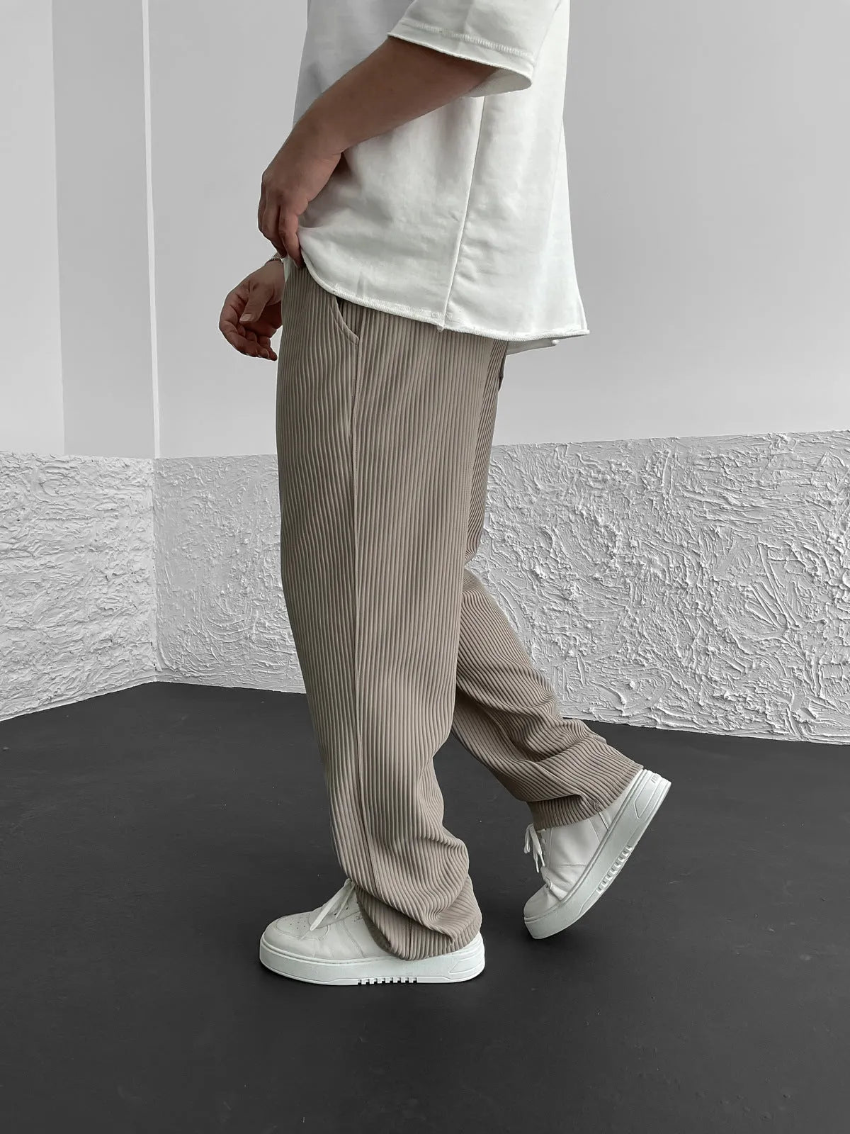 Vallier | Pantalons Relaxés à Côtes