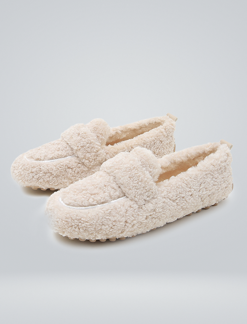 Mireille | Chaussons En Laine Doux