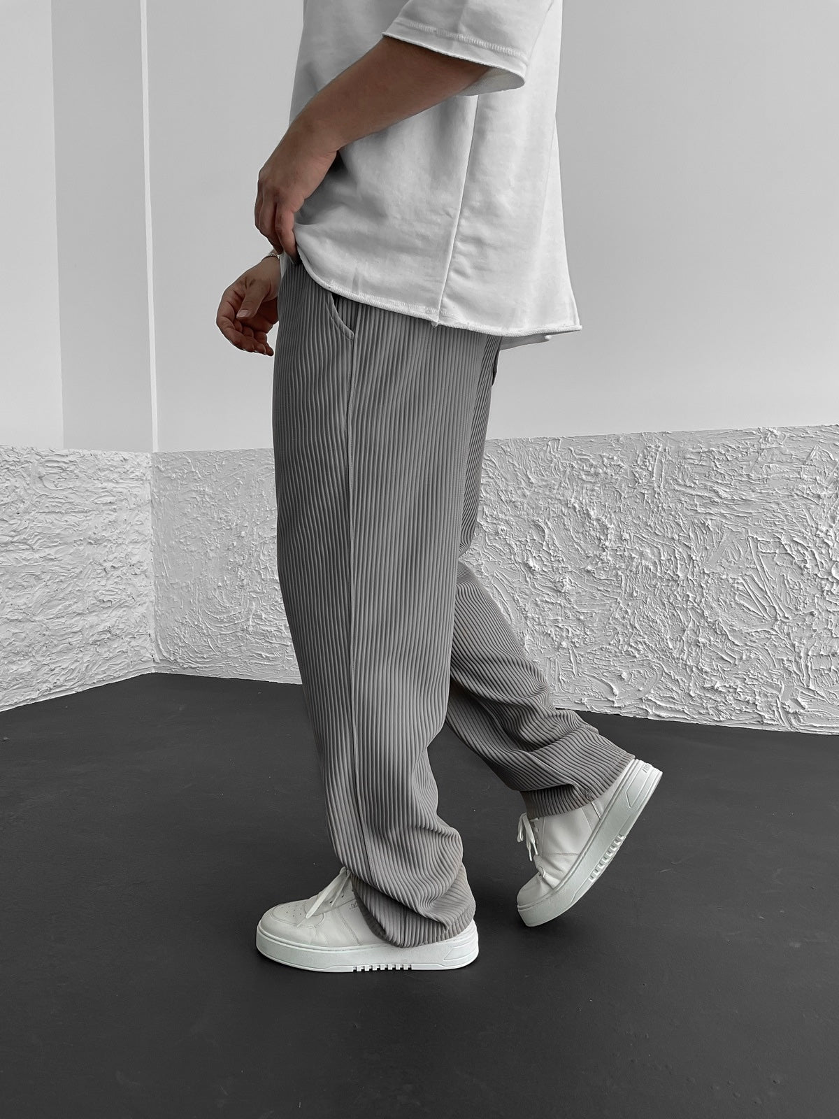 Vallier | Pantalons Relaxés à Côtes