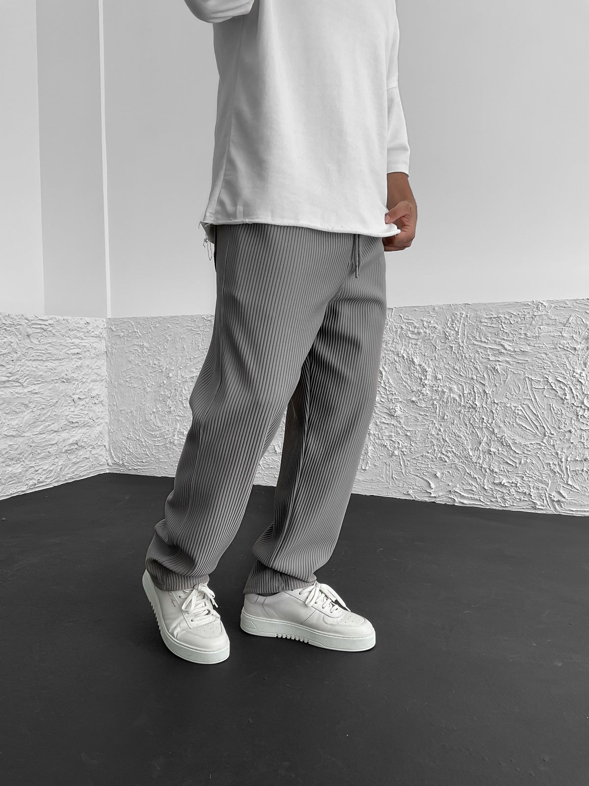 Vallier | Pantalons Relaxés à Côtes