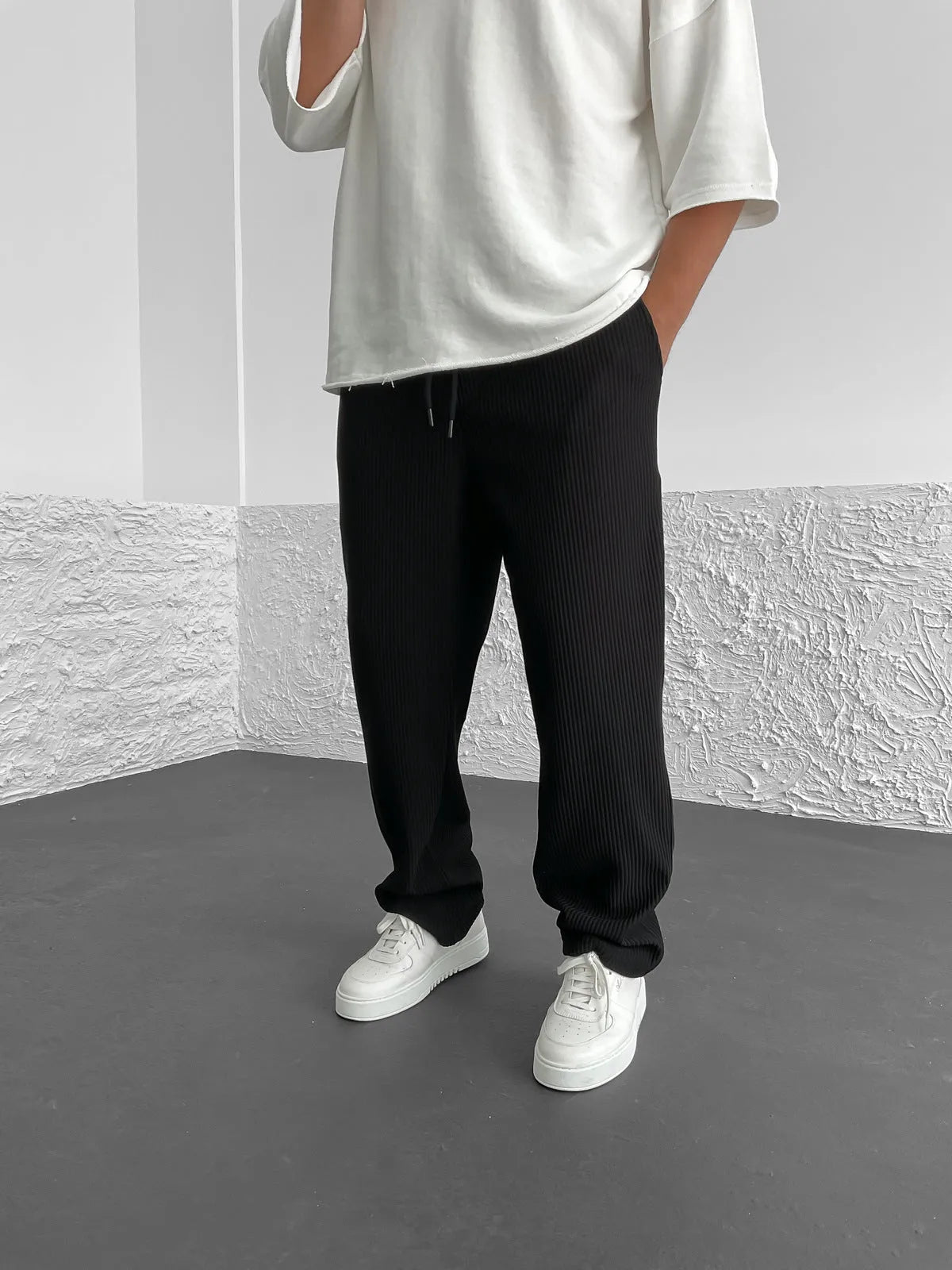 Vallier | Pantalons Relaxés à Côtes