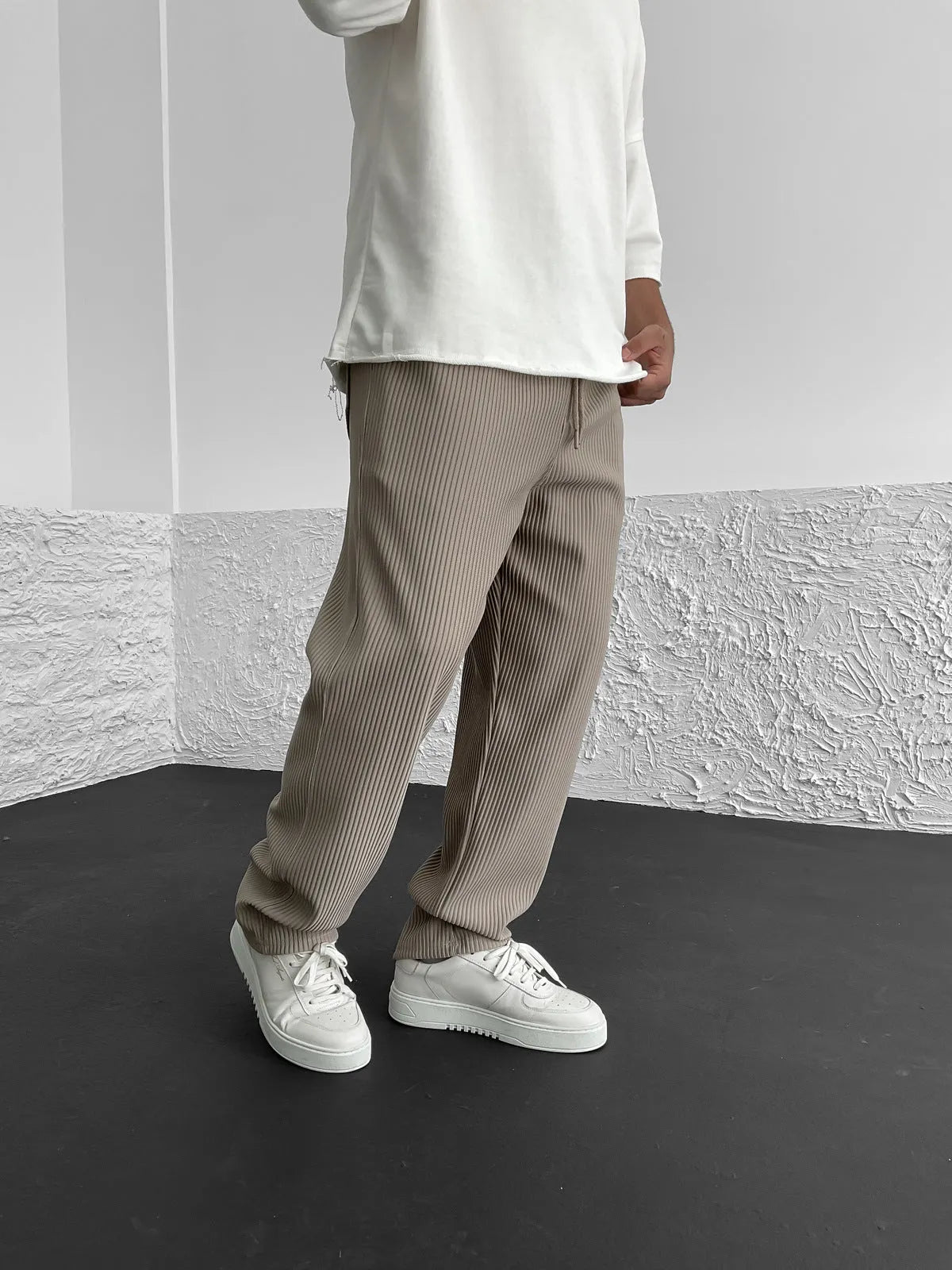 Vallier | Pantalons Relaxés à Côtes