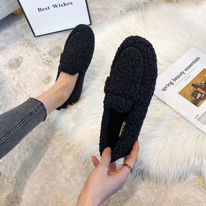 Mireille | Chaussons En Laine Doux