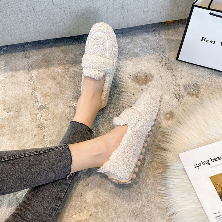 Mireille | Chaussons En Laine Doux