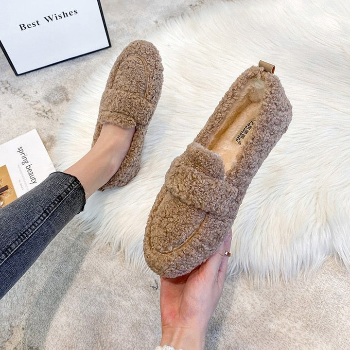 Mireille | Chaussons En Laine Doux